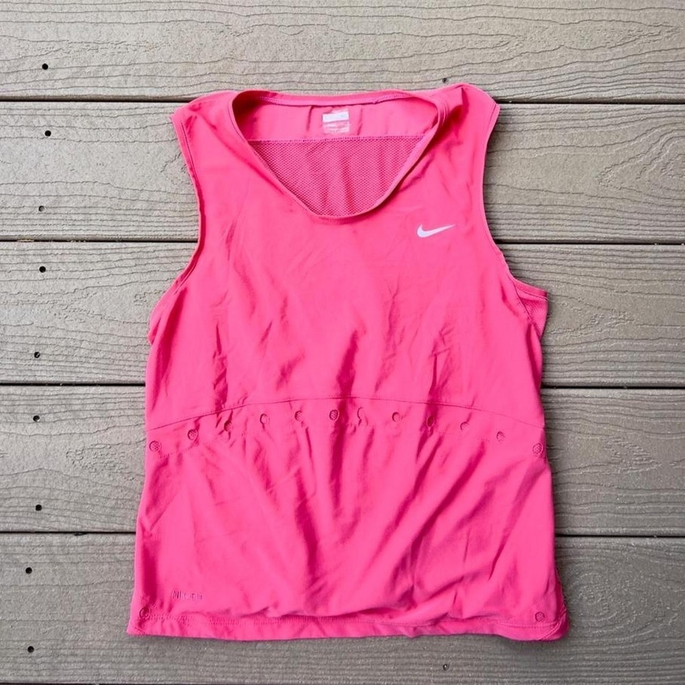 Y2K‎ Nike Pink Activewear Tank Top Athleisure Size Medium Preppy Workout